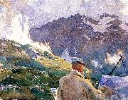 John Singer Sargent Artist in the Simplon oil on canvas